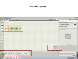 Avanzar en cuadrado
 