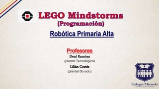 Profesoras
Dení Ramírez
(plantel Tecnológico)
Lilián Cortés
(plantel Dorado)
Robótica Primaria Alta
 
