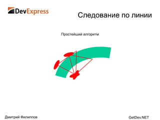 Следование по линии

                   Простейший алгоритм




Дмитрий Филиппов                         GetDev.NET
 