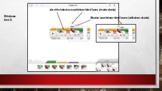 Ehtolause
(osa 2)
Jos ehto toteutuu suoritetaan tämä haara (musta alusta)
Muuten suoritetaan tämä haara (valkoinen alusta)
 
