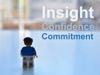 Insight 
Confidence 
Commitment 
 