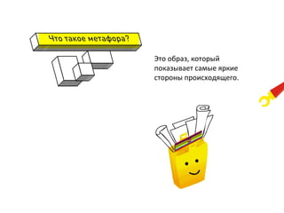 Это	
  образ,	
  который	
  
показывает	
  самые	
  яркие	
  
стороны	
  происходящего.	
  
	
  
 
 