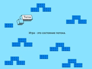 Игра	
  -­‐	
  это	
  состояние	
  потока.	
  
	
  
	
  
 