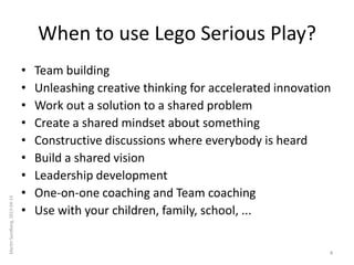Lego Serious Play Introduction Slide 4