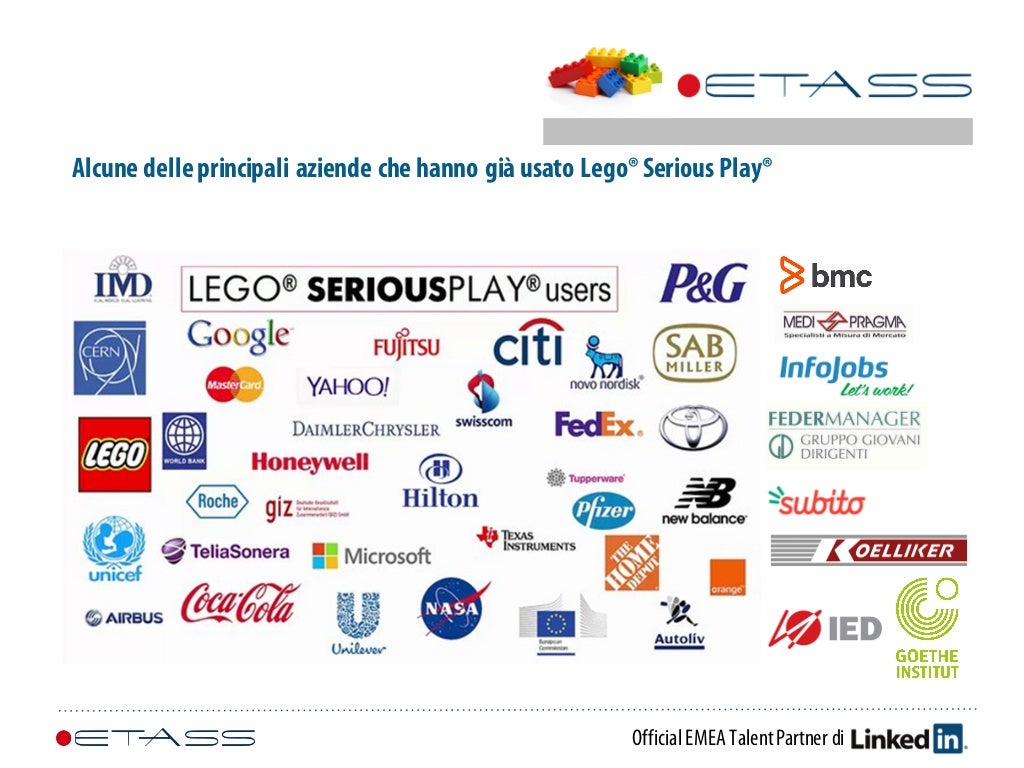LEGO SERIOUS PLAY Presentazione del Metodo Formativo
