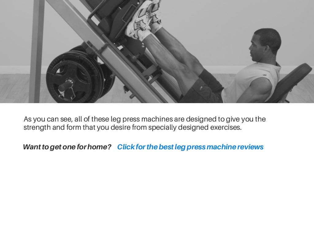 Types of Leg Press Machines