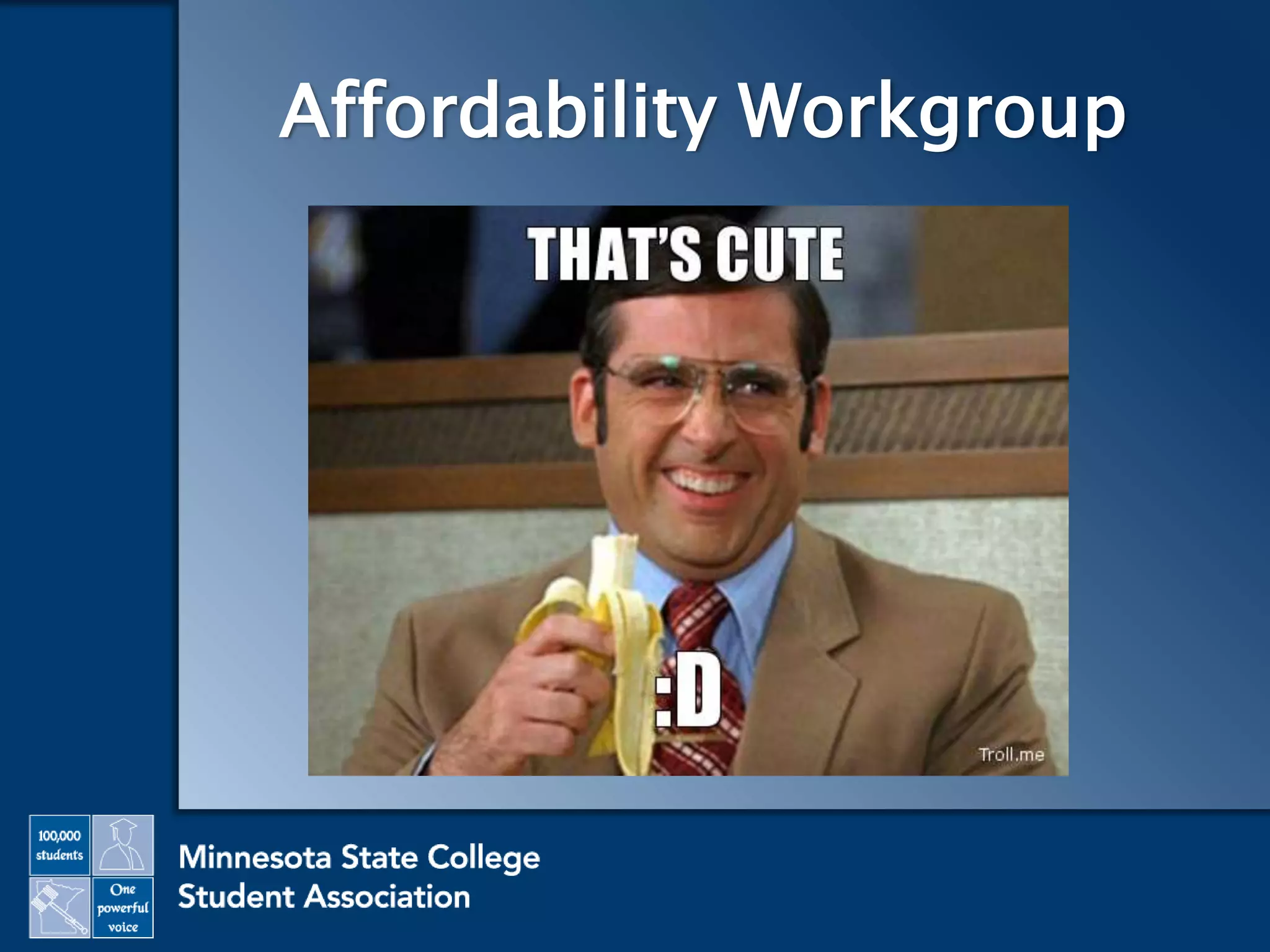 Affordability Workgroup
 
