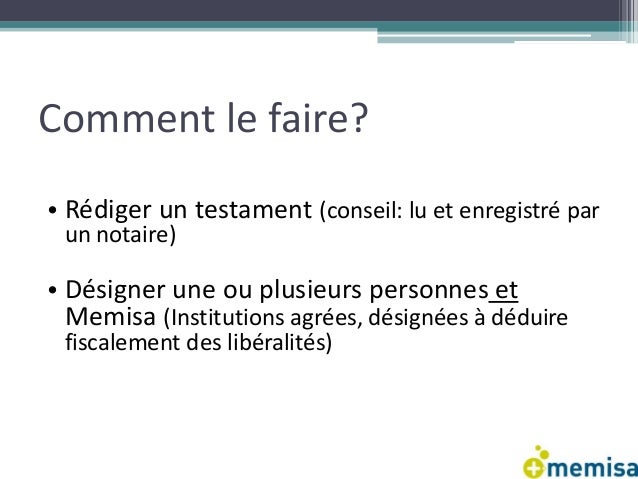 Legs Et Donations Presentation 2014