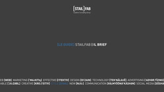[LE GUIDE] STAILFAB | IL BRIEF
 