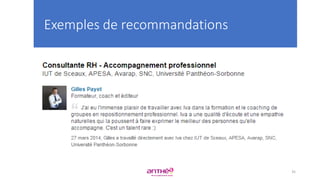 Exemples de recommandations
35
 