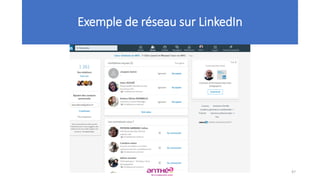 Exemple de réseau sur LinkedIn
47
 