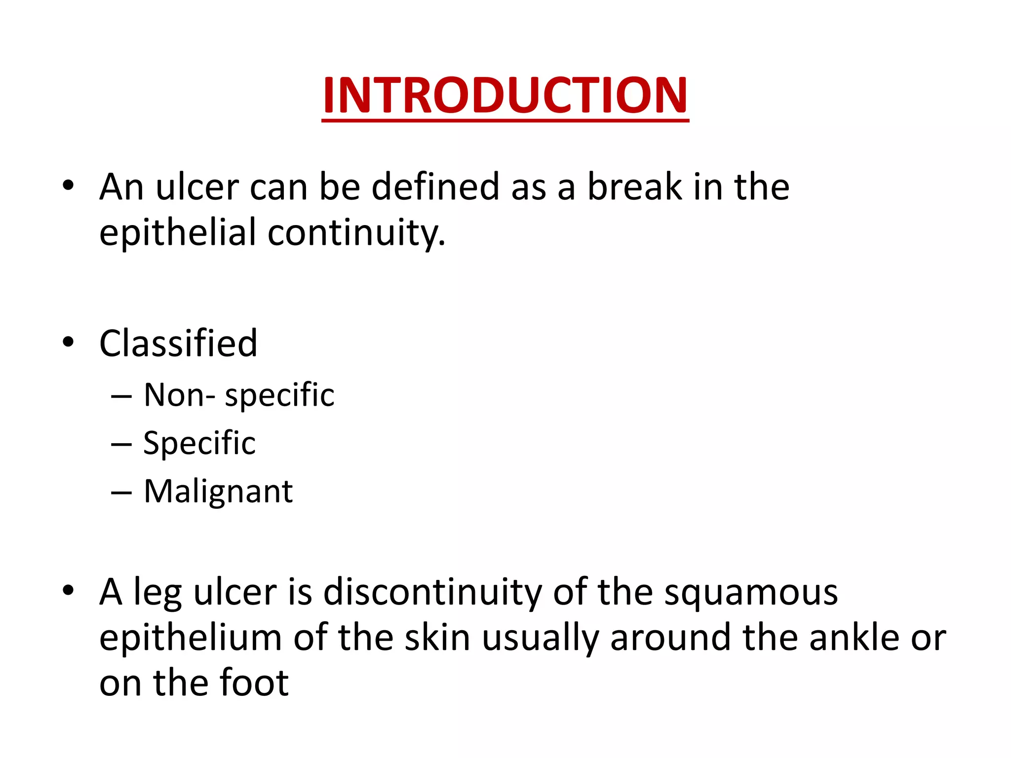 Leg ulcer | PPTX