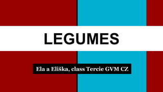 LEGUMES
Ela a Eliška, class Tercie GVM CZ
 