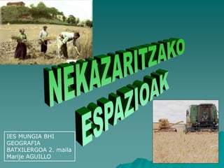 IES MUNGIA BHI
GEOGRAFIA
BATXILERGOA 2. maila
Marije AGUILLO
 
