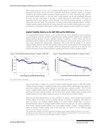 Identifying Rich and Cheap Implied Volatility | PDF