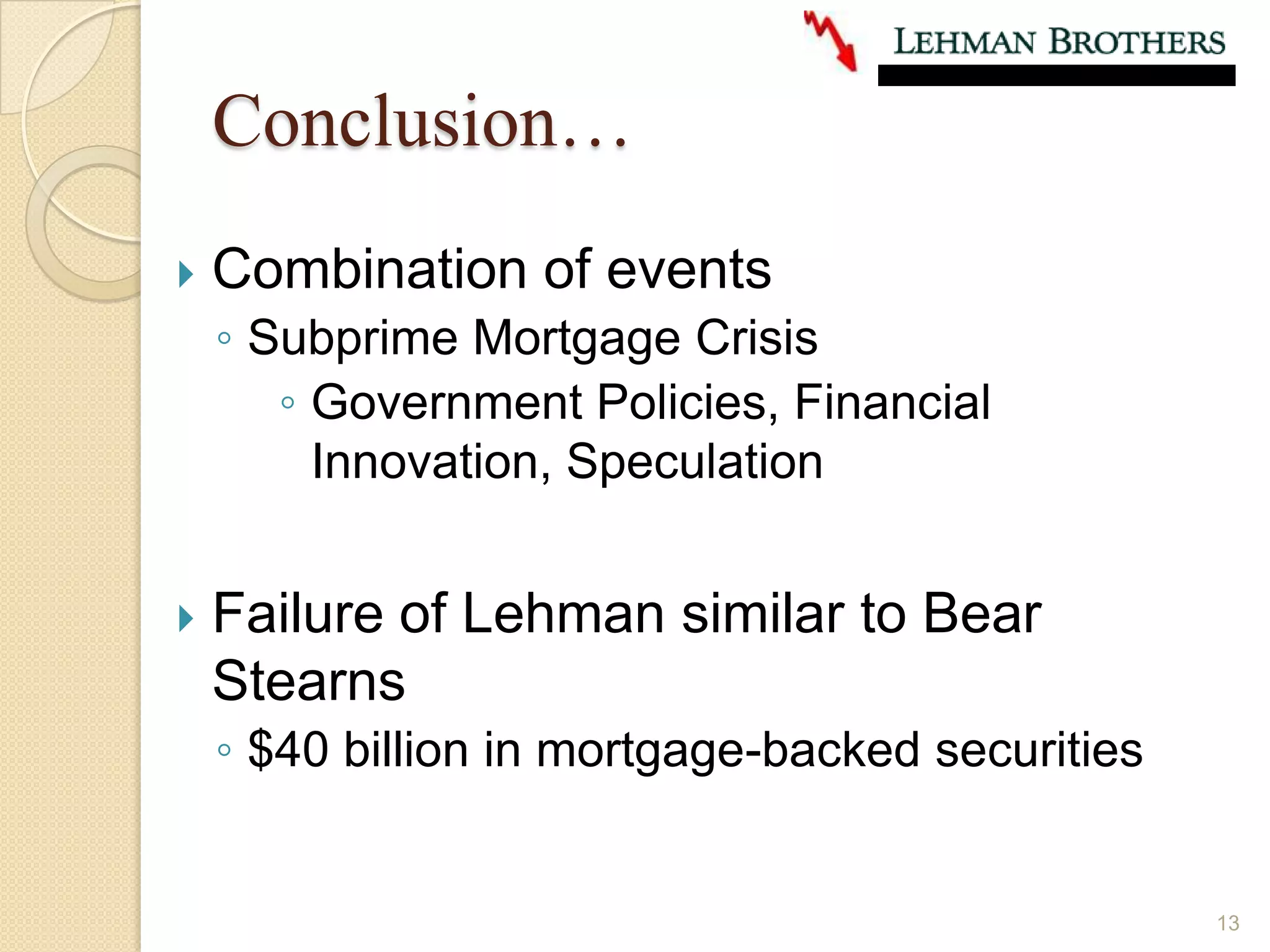 Conclusion… 13Combination of events