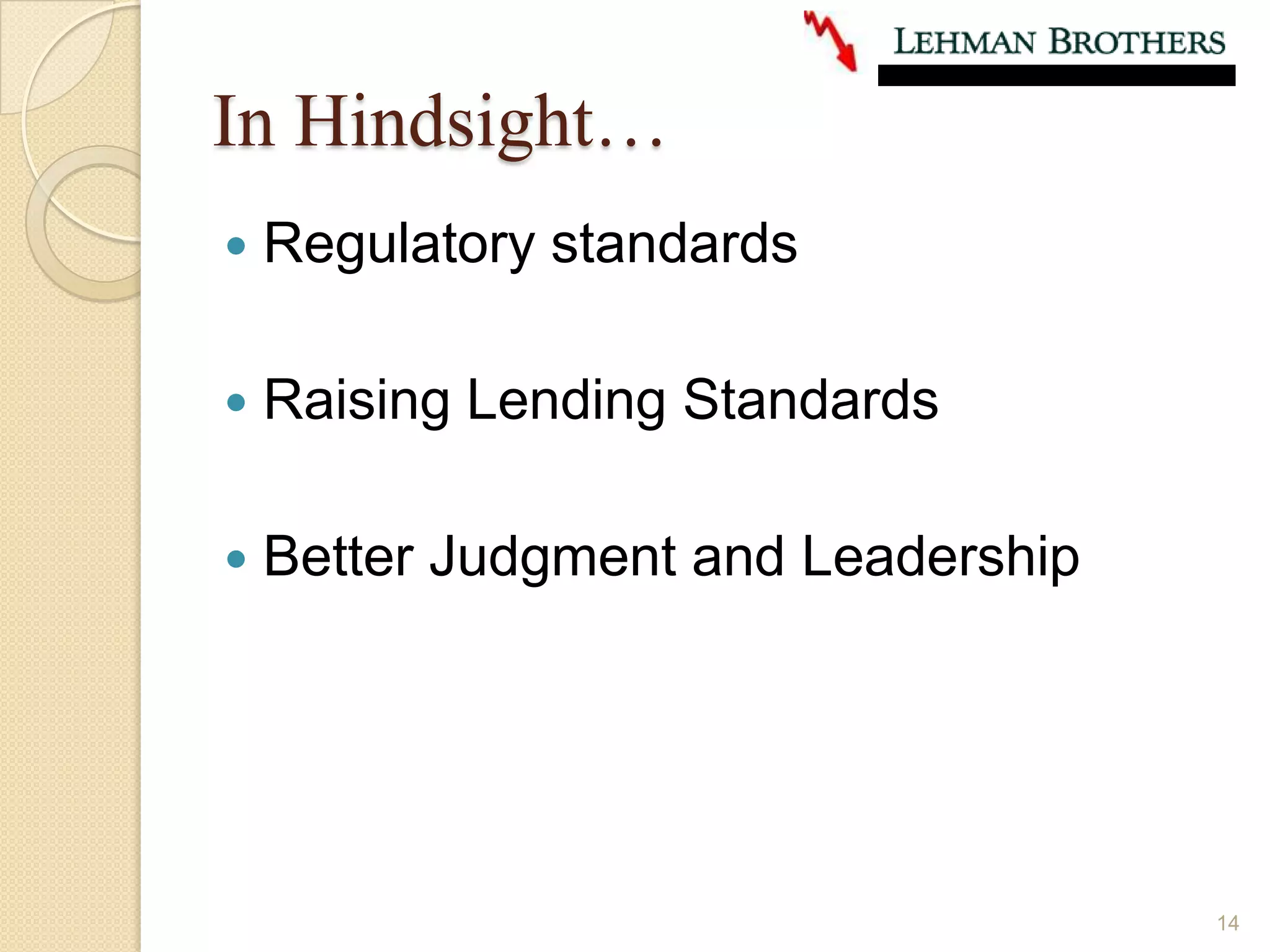 Subprime Mortgage Crisis