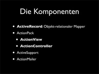 Lehmanns Rails Erweitern