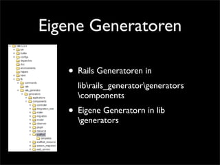 Lehmanns Rails Erweitern