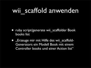 Lehmanns Rails Erweitern