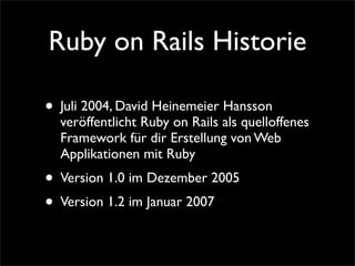 Lehmanns Rails Erweitern