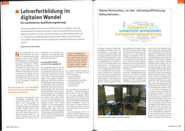 Lehrerfortbildung im
digitalen Wandel
Ein schulinternes Qualifizierungskonzept
Die Nutzung digitaler Ressourcen im Unterri...