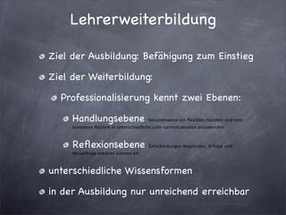 Lehrerweiterbildung.Key