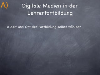 Lehrerweiterbildung.Key