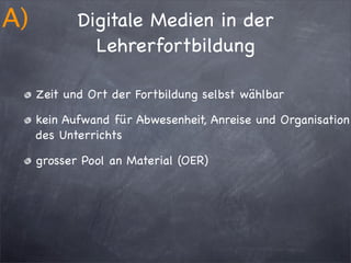 Lehrerweiterbildung.Key