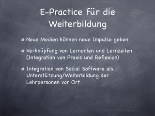 Lehrerweiterbildung.Key