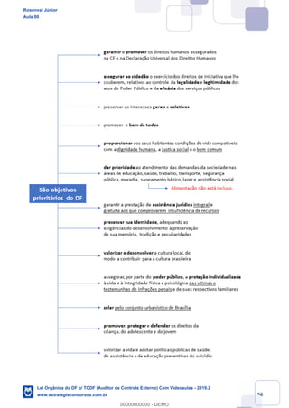 Prof. Rosenval Júnior
Aula 00
56
Rosenval Júnior
Aula 00
Lei Orgânica do DF p/ TCDF (Auditor de Controle Externo) Com Videoaulas - 2019.2
www.estrategiaconcursos.com.br
0
00000000000 - DEMO
 