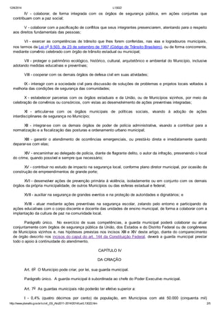 Lei 13022 - Estatuto Geral das GCMs