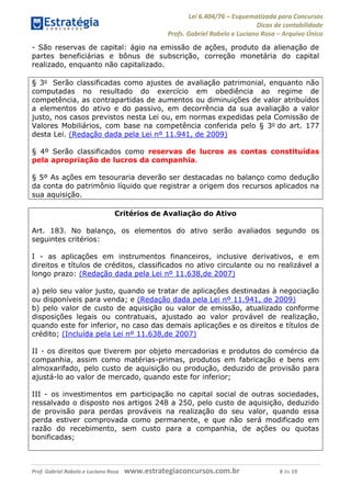 Lei 6404 Esquematizada e Atualizada para concursos | PDF
