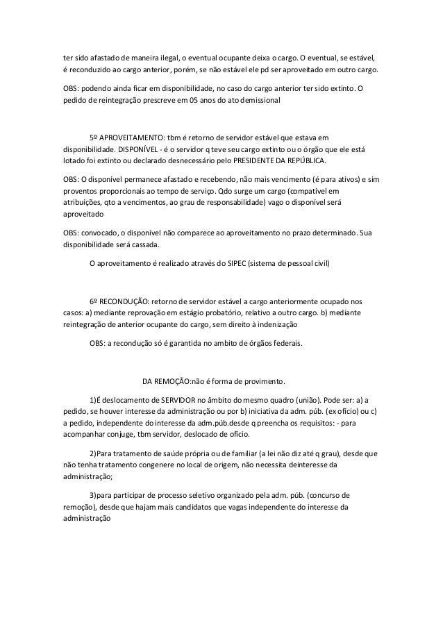 Lei 8112 anotações