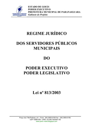 PODER EXECUTIVO Seção I Gabinete do Prefeito - Prefeitura