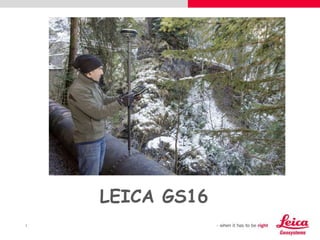 1
LEICA GS16
 
