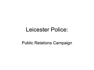Leicester Police Dept.