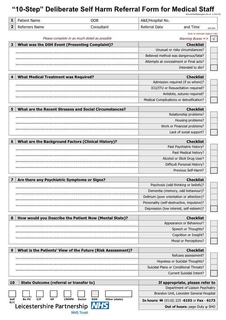 referral form templates