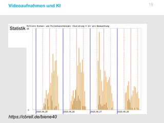 Statistik
19Videoaufnahmen und KI
https://cbrell.de/biene40
 