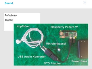 Aufnahme-
Technik
21Sound
 