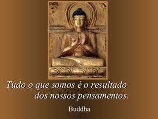 Tudo o que somos é o resultado  dos nossos pensamentos. Buddha 