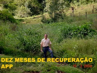 DEZ MESES DE RECUPERAÇÃO
APP
 