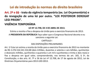 Lei de introdução às normas do direito brasileiro até art.6 | PPT