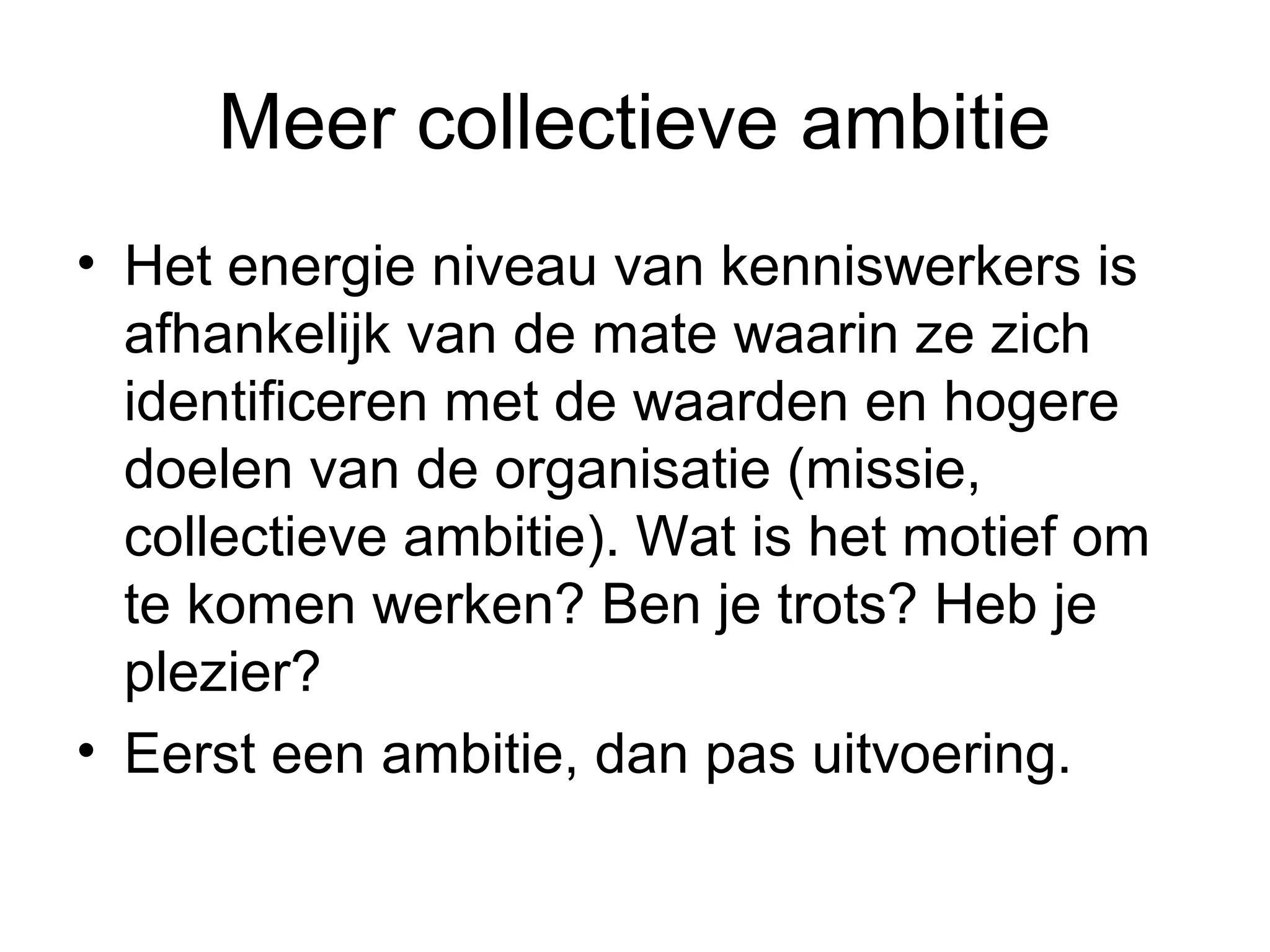 Leidinggeven aan professionals niet doen! | PPT