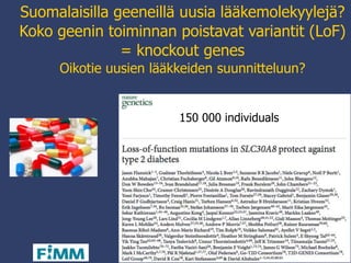 SLC30A8
Tavallinen variantti geenissä SLC30A8,
joka säätelee ZnT8, lisää T2D-riskiä
 