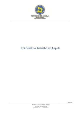 Lei geral do trabalho de Angola