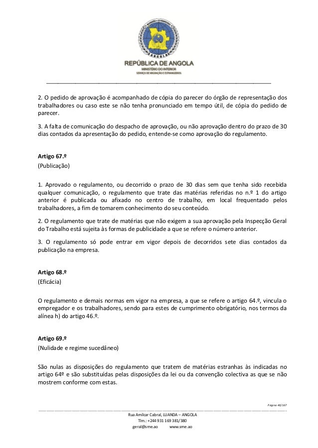 Carta De Apresentação Para Primeiro Emprego Angola