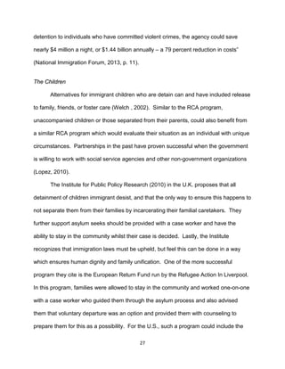 detention to individuals who have committed violent crimes, the agency could save
nearly $4 million a night, or $1.44 bill...
