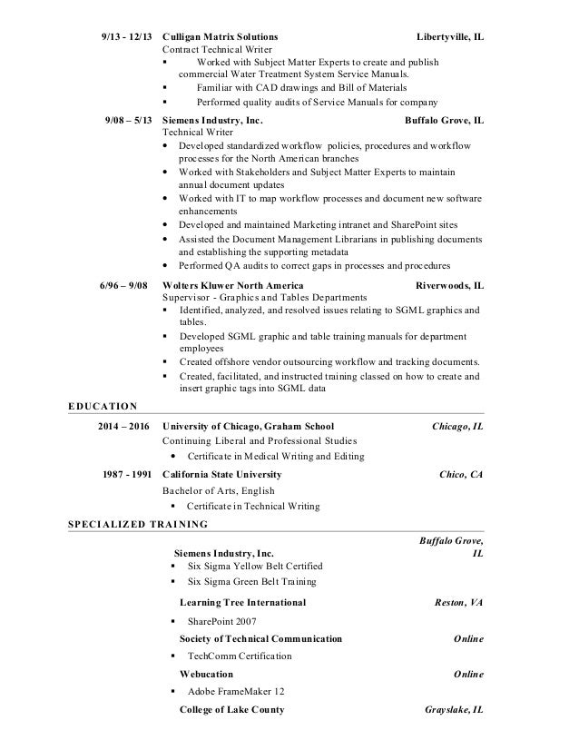 leigh lillis medical techncial writer and editor resume 8 2016 writer editor resumes