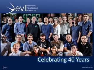 www.evl.uic.edu
Celebrating 40 Years
 